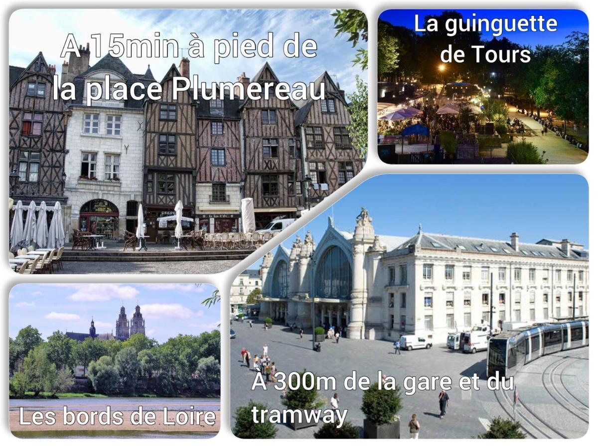 L'Intemporel - A 300M De La Gare De Тур Экстерьер фото
